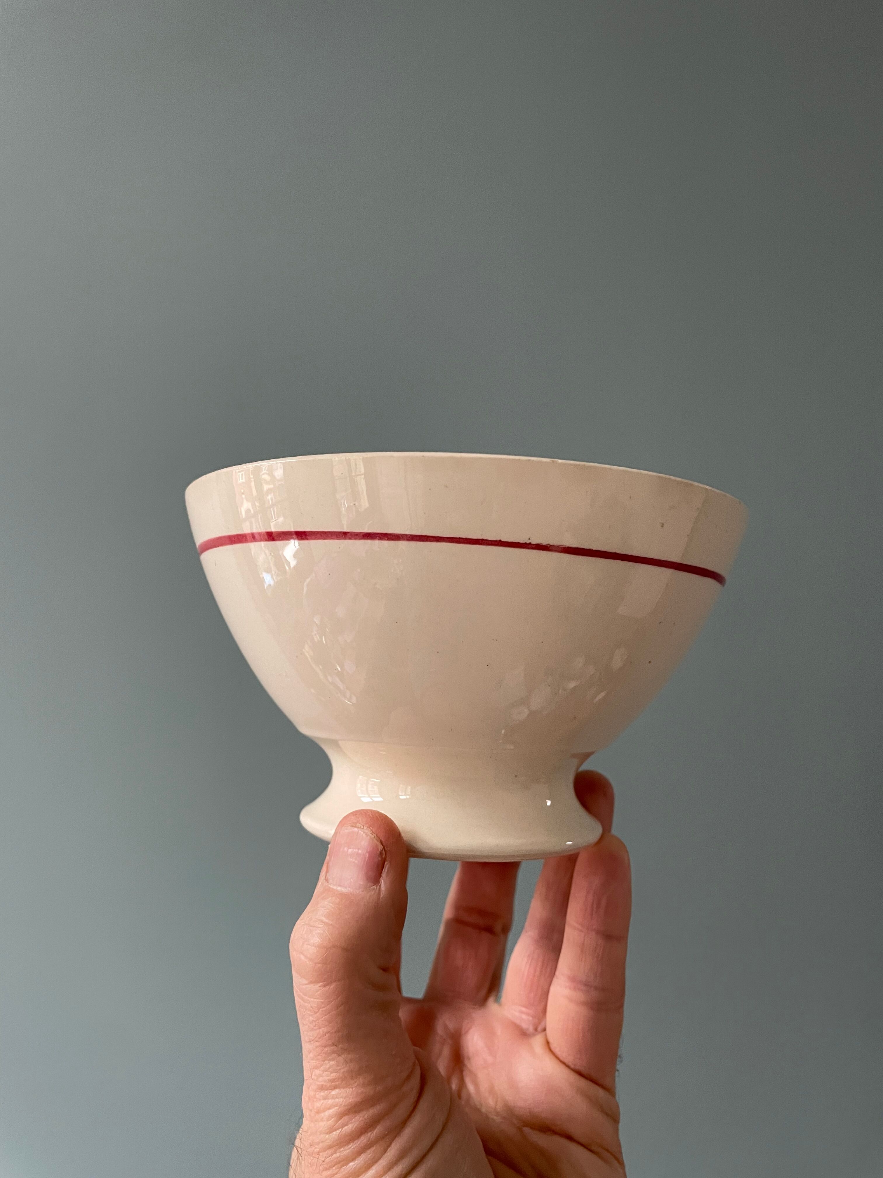 Set of 5 vintage badonviller earthenware bowls