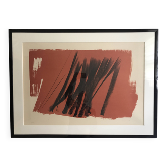 Hans HARTUNG, L 1970-13, 1970. Lithographie originale signée au crayon