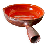 Very large ceramic frying pan by Juliette Derel, circa 1960