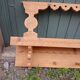 Antique carved wooden wall shelf
