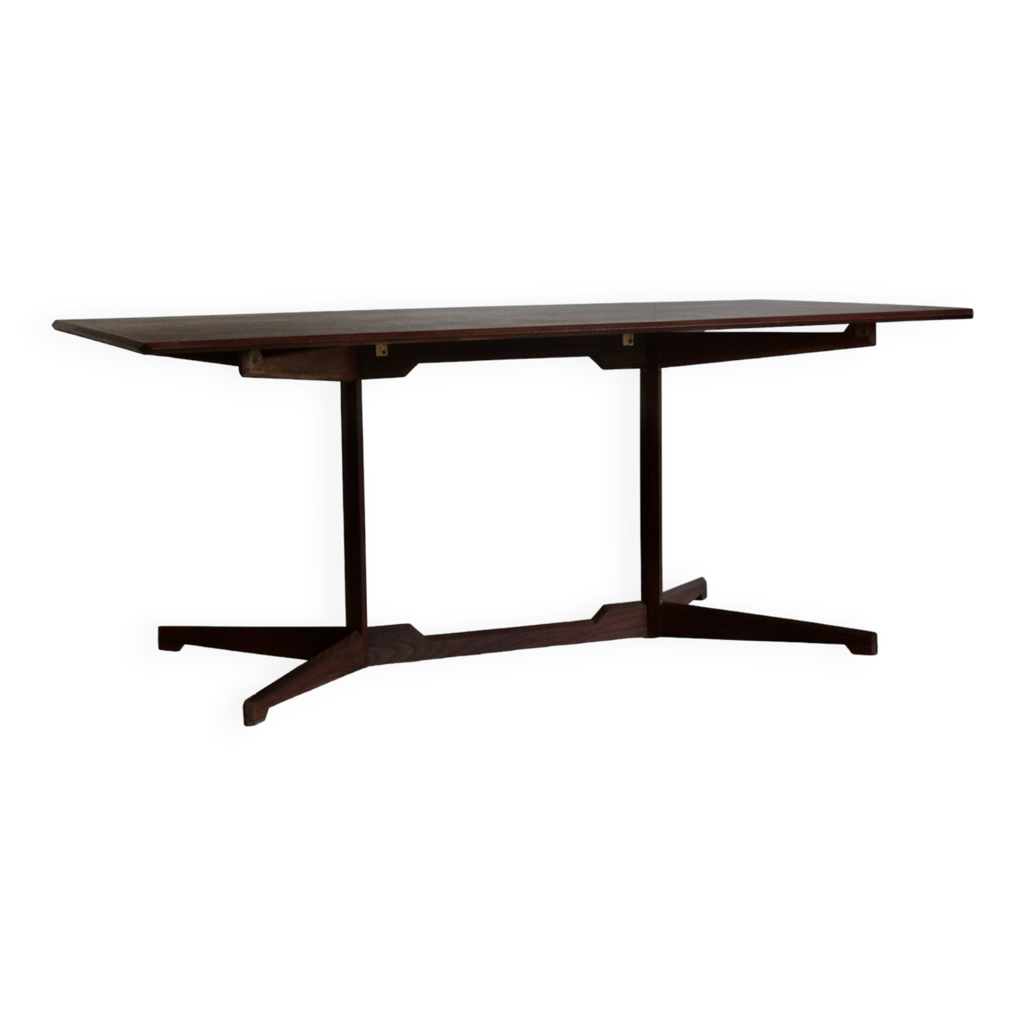 A large wooden desk. Italy 70s