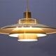 Danish hanging lamp in brass, 1970s