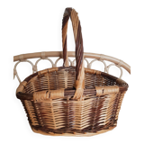 Panier ovale en rotin
