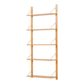 Danish mid century shelving unit in oak, 1970s