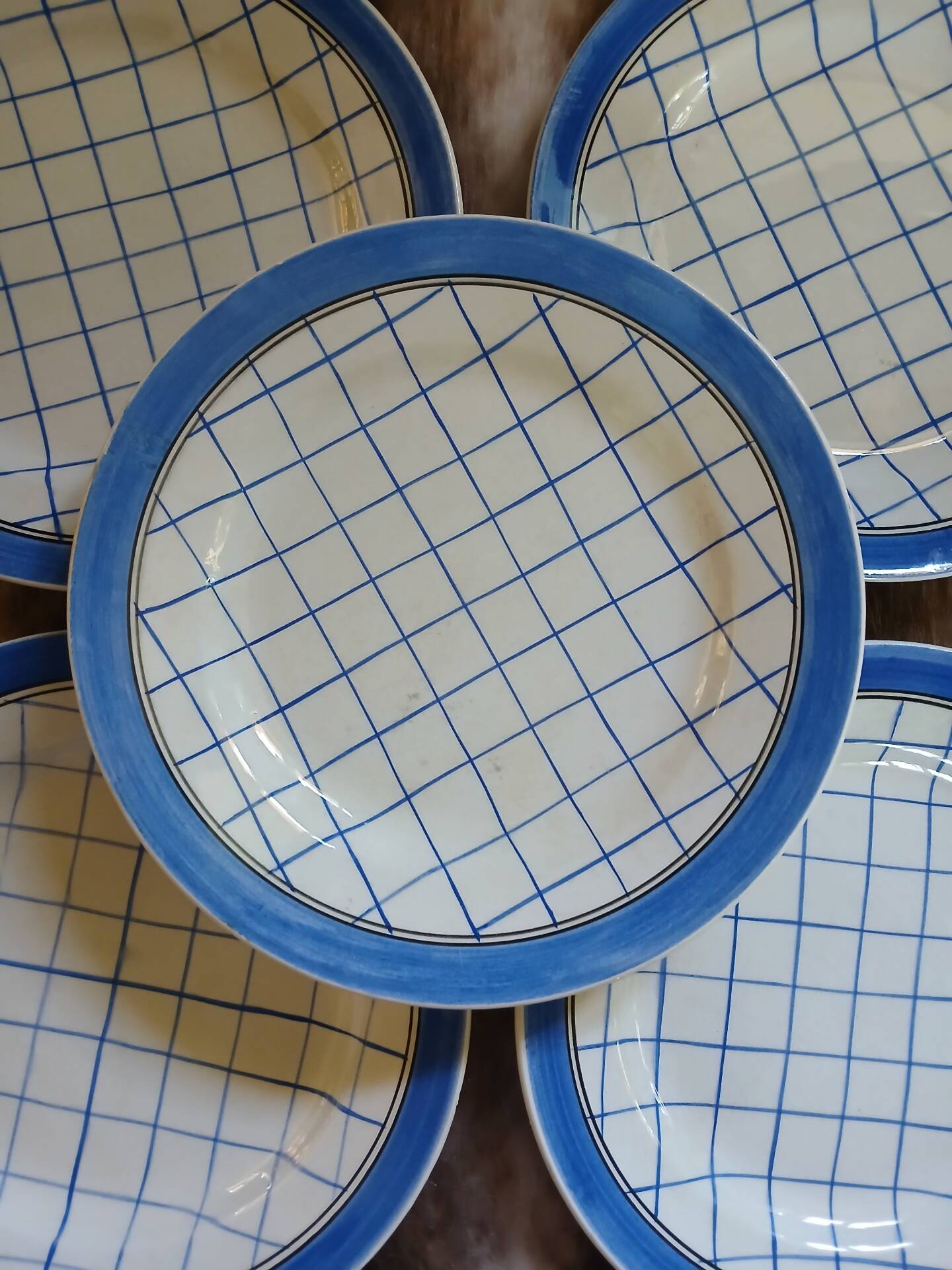 6 assiettes plates anciennes "Michel " de Gien