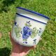 Retro hand-painted plant pot
