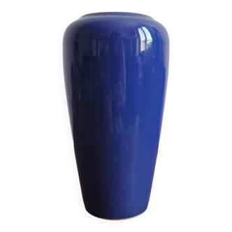 Vase bleu Bay Keramik 750-17  W Germany 1980
