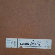 Miroir vintage ovoïde Schön - années 60