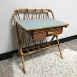 Vintage rattan bedside