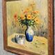 Jacques cartier 1936: oil on canvas, still life with flowers