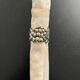 8 Silea France napkin rings grape pattern