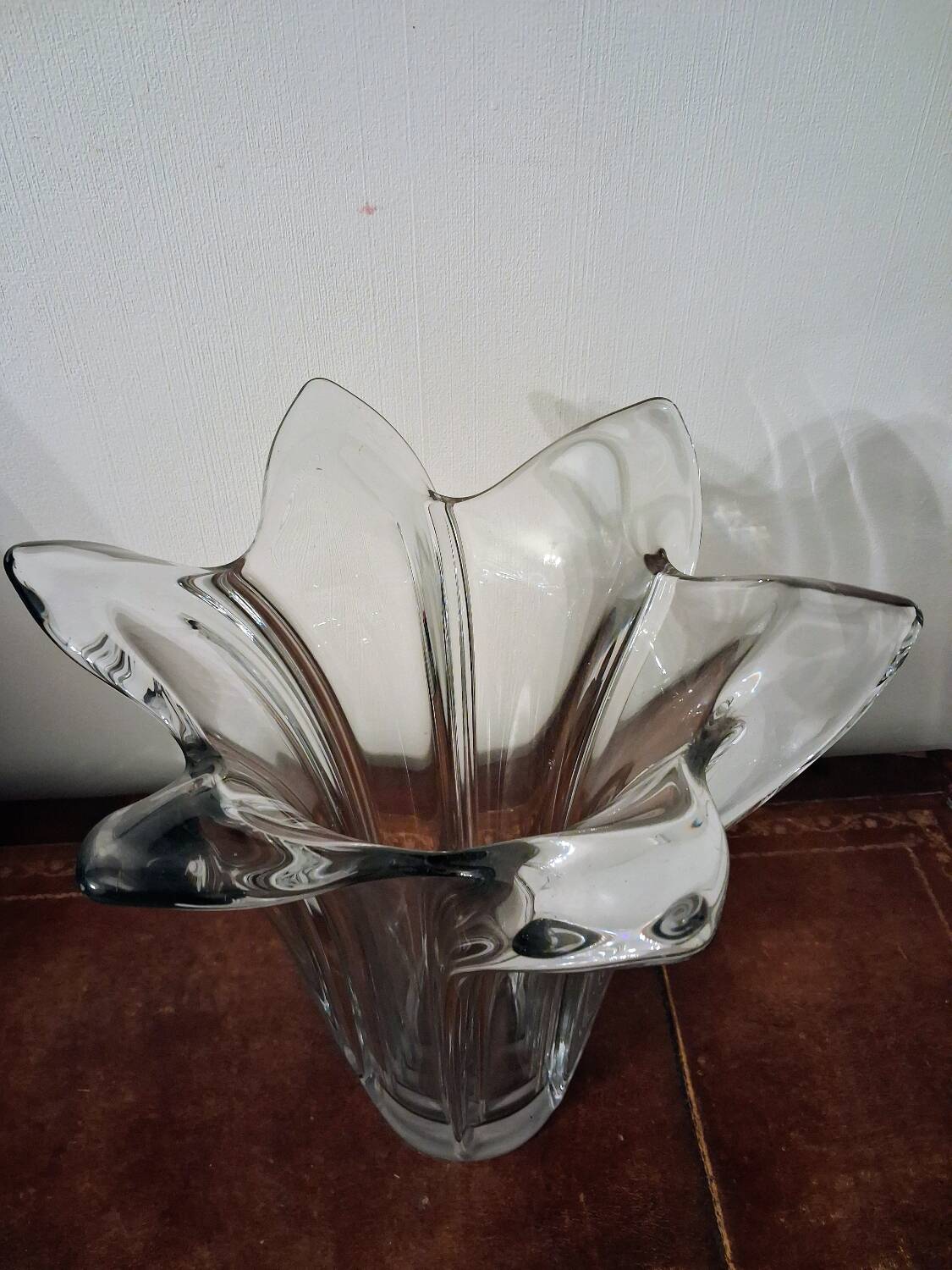 Large crystal vase Art Vannes