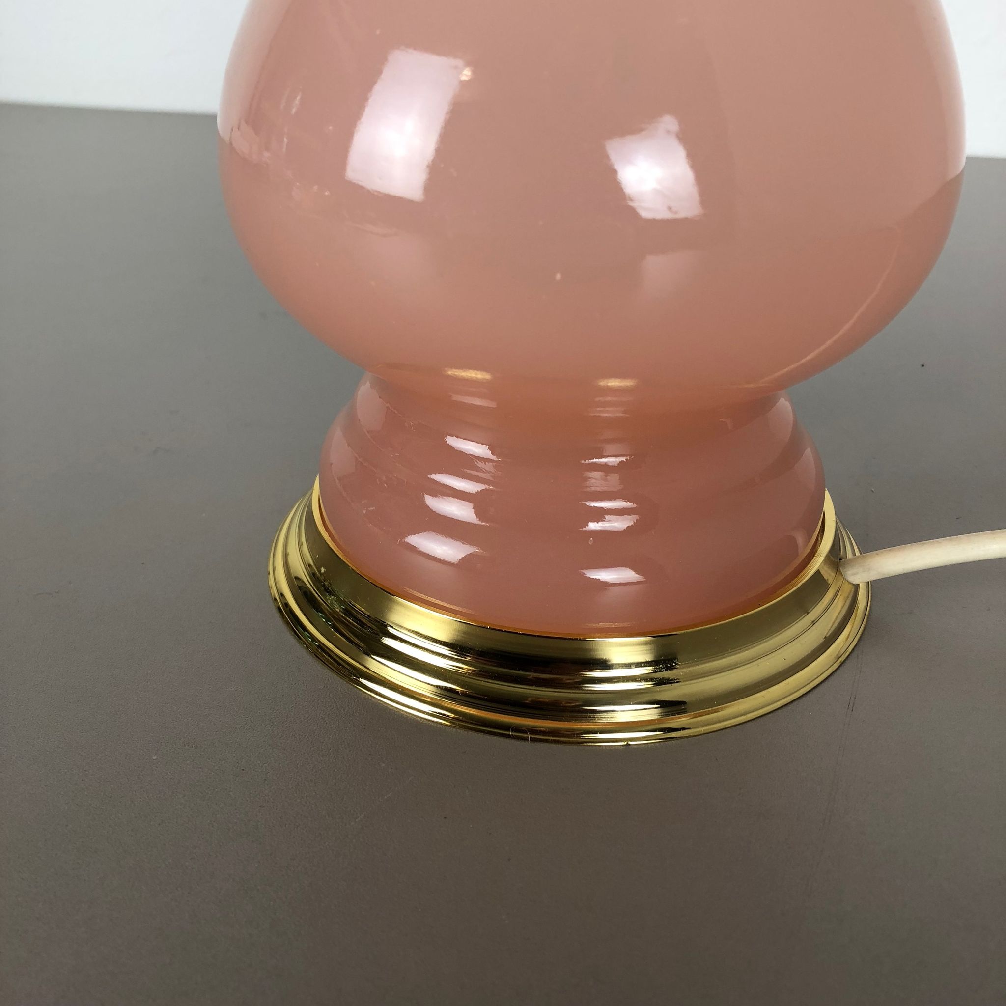 Murano glass "rose" table desk light Cenedese Vetri 1960s