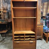 Scandinavian teak curtain cabinet