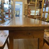 Farm table with its 2 benches.