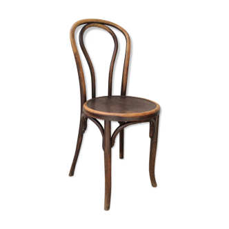 Fischel wooden bistro chair curved early XX