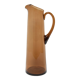 Art Czech glass pitcher, by Glasswork Novy Bor, 1950s