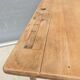 Double desk of schoolboy wood metal vintage curved base