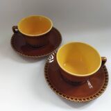 2 tasses à déjeuner Digoin Sarreguemines