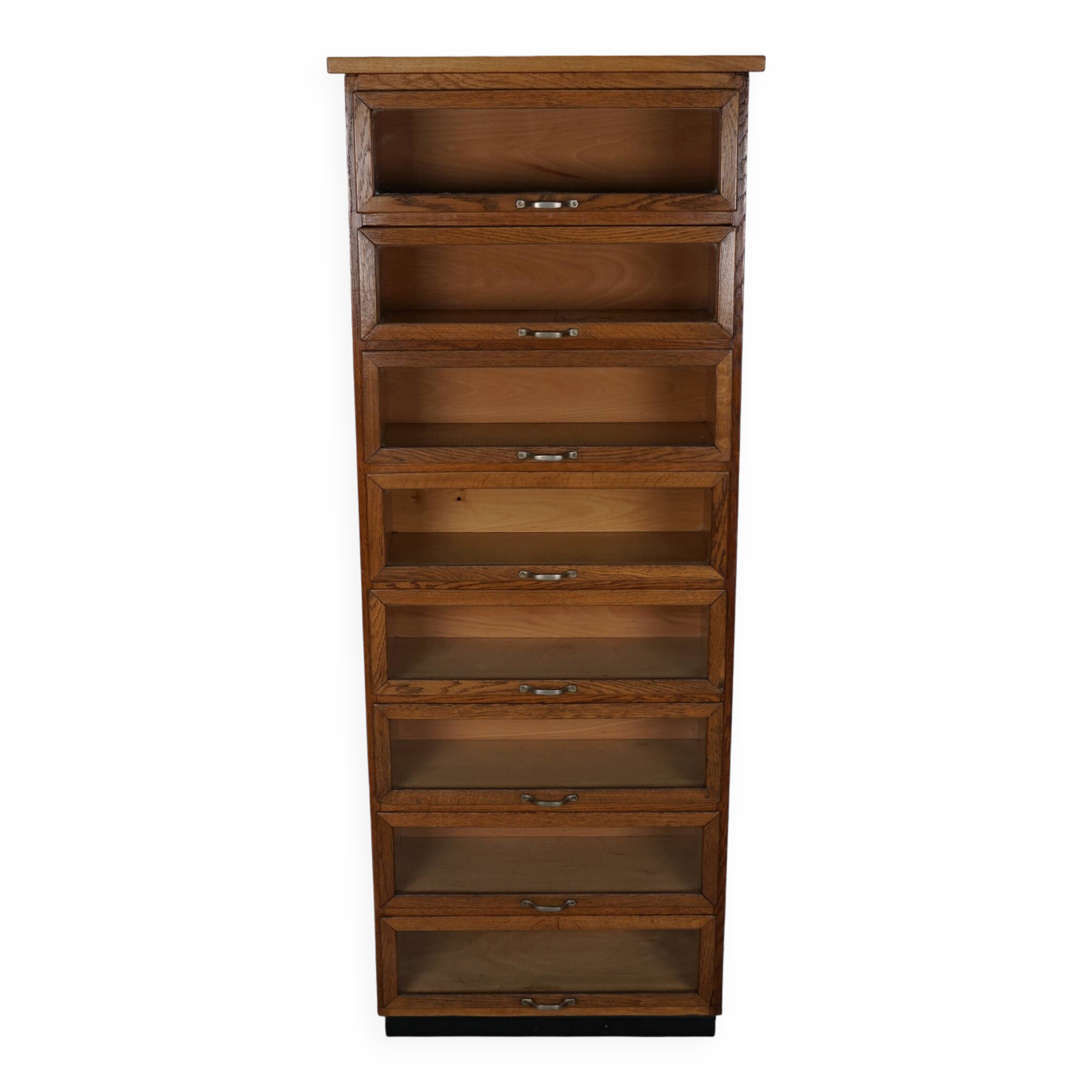 Vintage Dutch Oak Haberdashery Shop Cabinet / Vitrine, 1950s