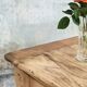 Solid oak farmhouse table "brut" 247x89, top "chocolate oak"
