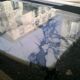 Marble and metal bistro table