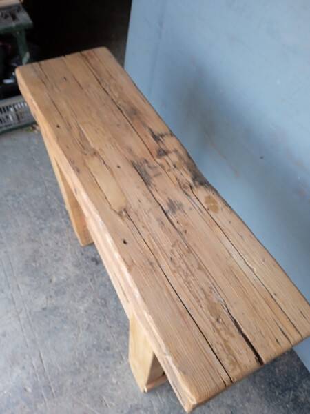 Brutalist console 120 cm solid wood