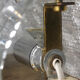 Carl Fagerlund Bubble Crystal Glass And Brass Sconce, For Orrefors