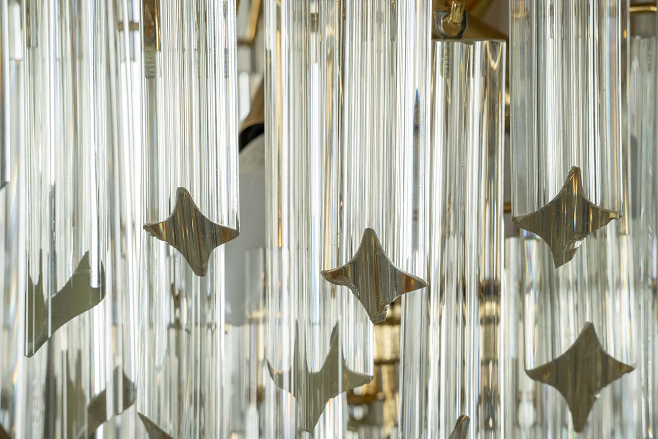 Venini Murano chandelier, Italy 1970s