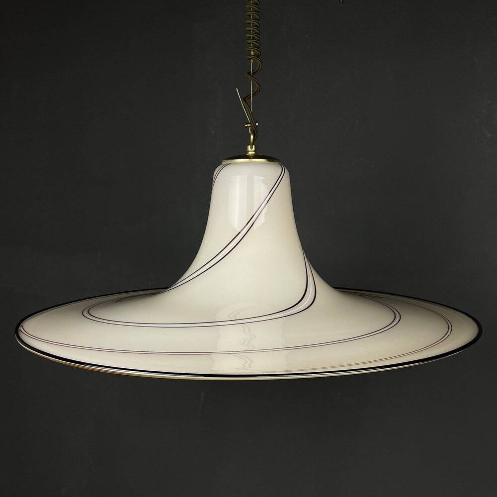 Beige Murano glass pendant, Italy, 1970s