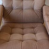 Genega Møbler leather armchair, Denmark, 1960s.