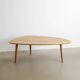 Danish Mid Century Free Form Shaped Oak Table, 1960s