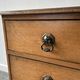 1940s vintage small Georgian style oak chest of drawers