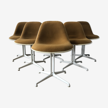 Lot de 6 chaises par Ray & Charles Eames pour Herman Miller 1971