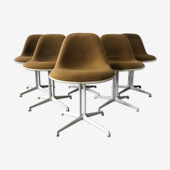 Set of 6 chairs Ray & Charles Eames  for Herman Miller 1971