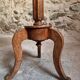 Louis XVI antique guéridon, round pedestal table, solid walnut, circa 1900.