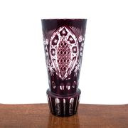 Vase en cristal violet, Pologne, années 1960