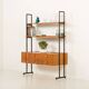 Italian free standing shelving unit with drawers, 1970s