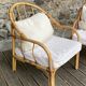 Paire fauteuils rotin