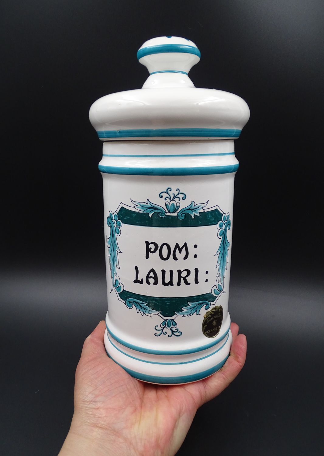 Clamecy earthenware pharmacy pot - Pharmacy Decoration - Medicine