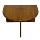 Vintage Side Table In Oak Minimalist 80's Design