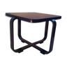 Table low Deco rectangular wooden curved by Jindřich Halabala