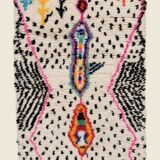 Azilal Berber rug made of natural wool from the High Atlas.