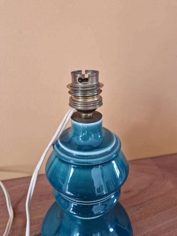 Green ceramic lamp base