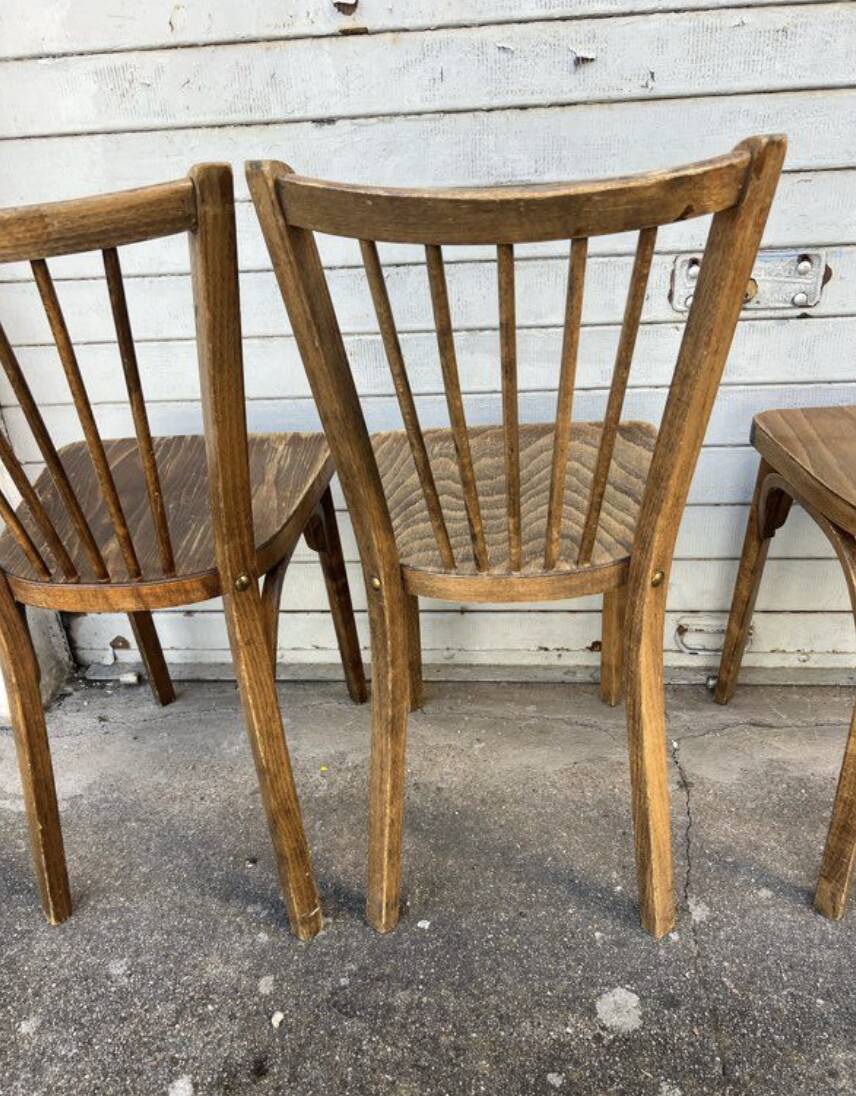 (Set of) 4 Baumann bistro chairs