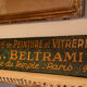 Former wooden sign, Paris store