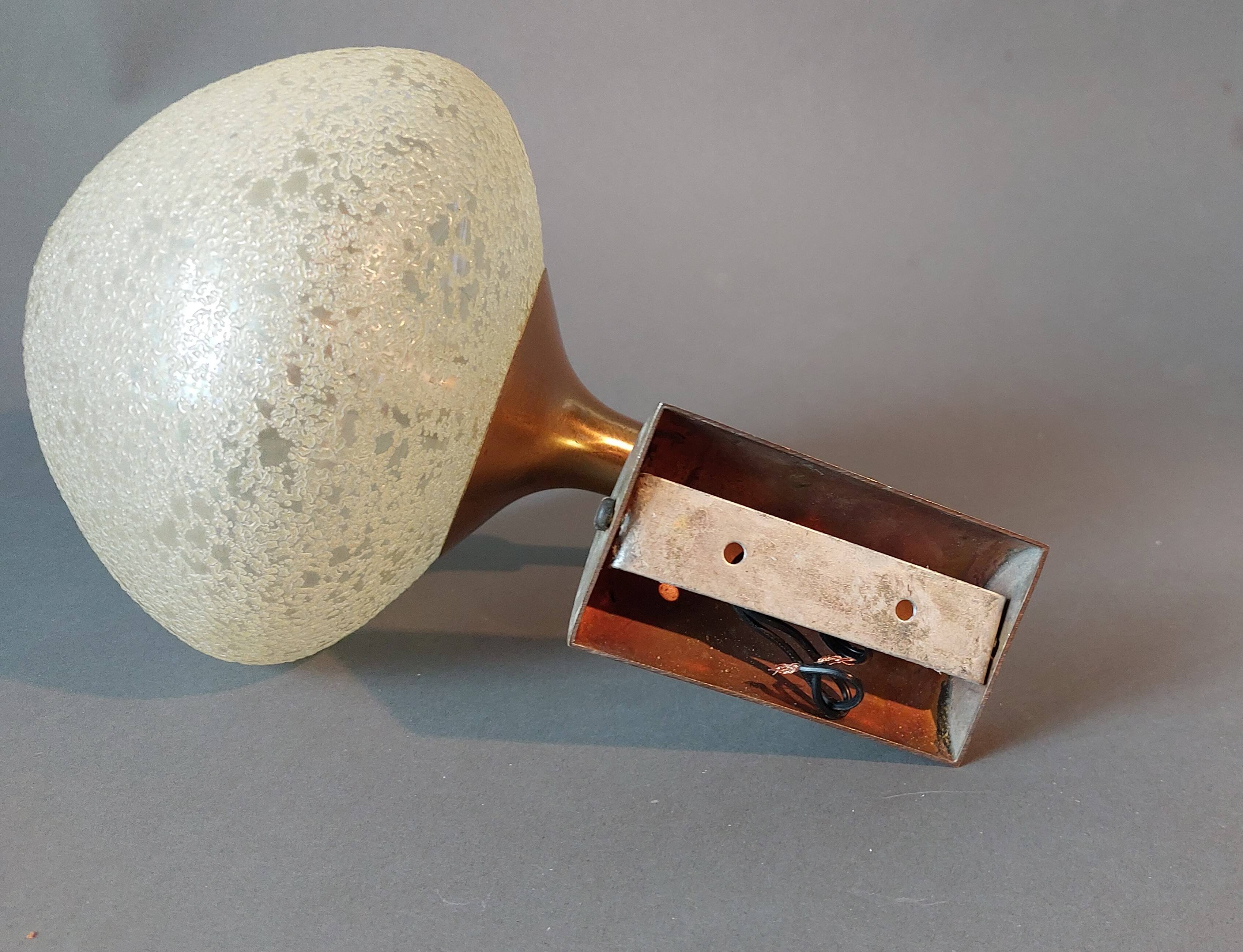 Gilded brass wall lamp by Sciolari, Italy 1960.