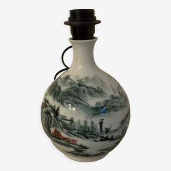 Pied de lampe céramique chinoise