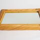 Rectangular rattan mirror