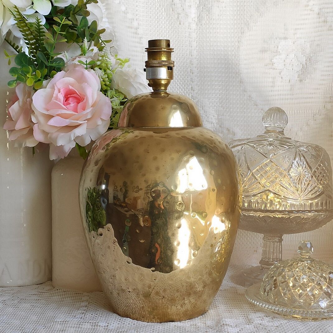 Pied de lampe en laiton